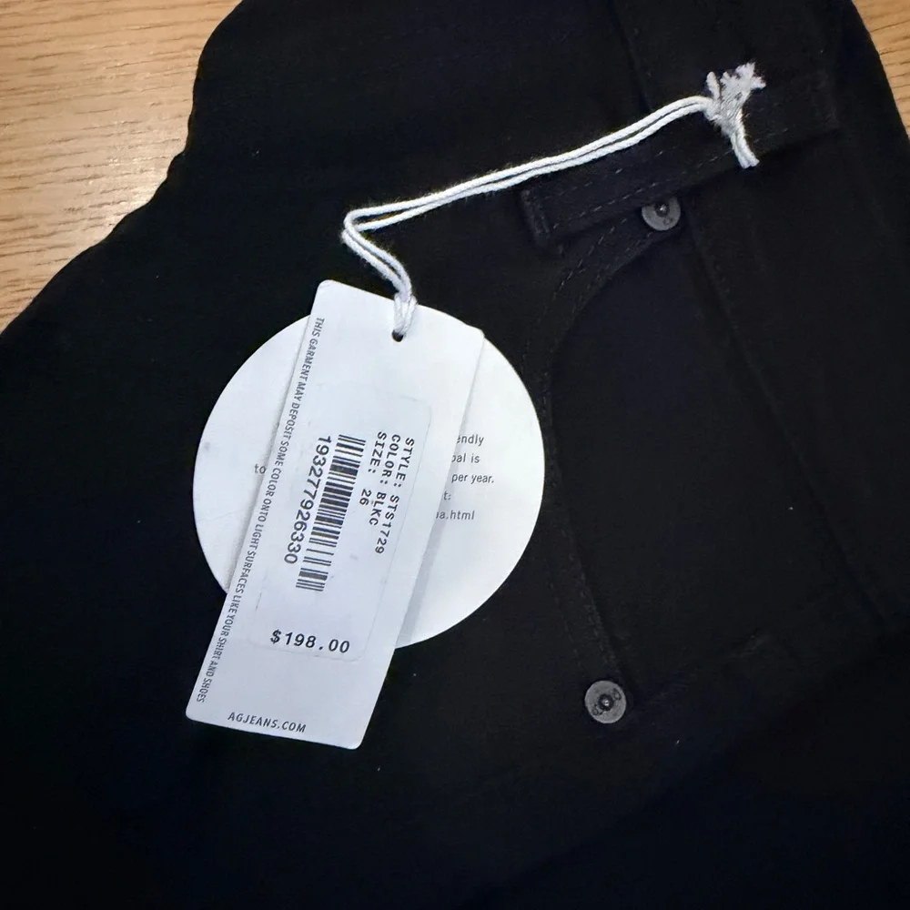 AG Women's Black Skinny Jeans size 26 - Picture 4 of 6